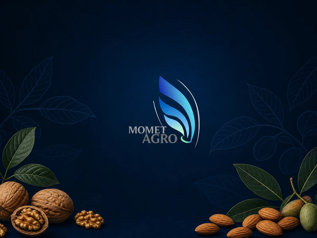MOMET AGRO logosuyla premium kurumsal tarım kompozisyonu